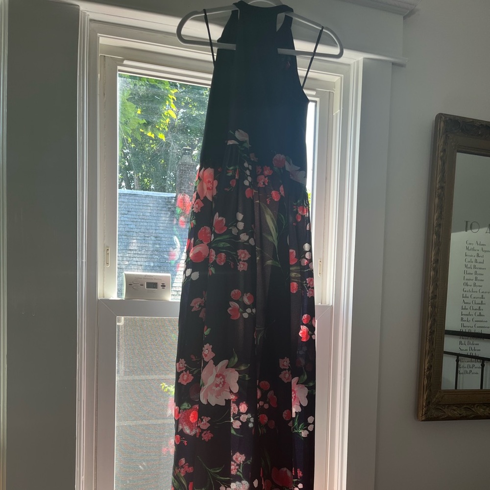 Vince camuto. Lined floral halter dress. Worn three times.